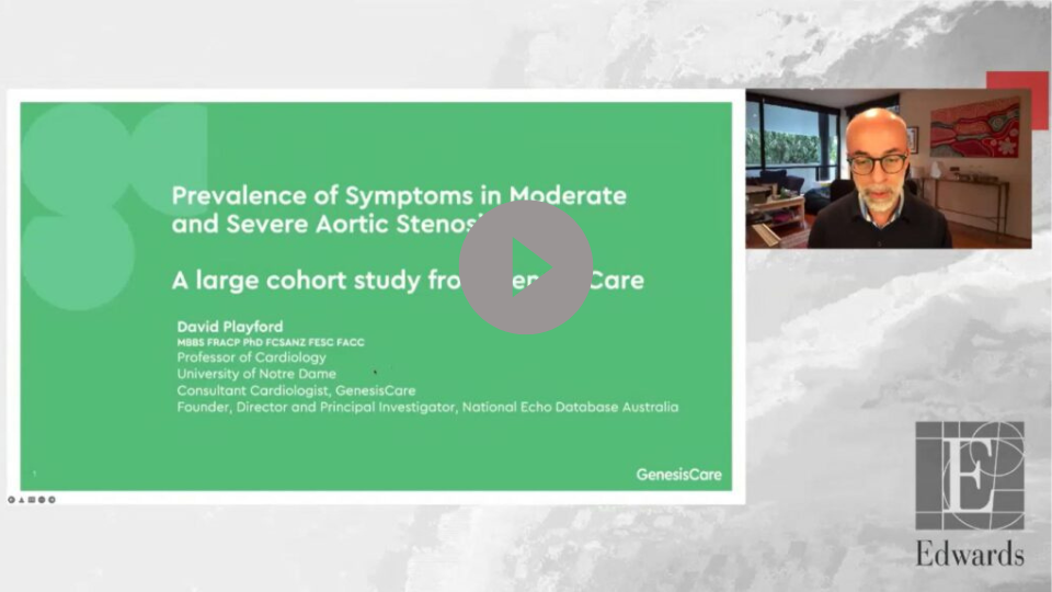 Late-Breaking Research: Prevalence of moderate and severe AS in an Australian Clinical Cohort with Professor David Playford